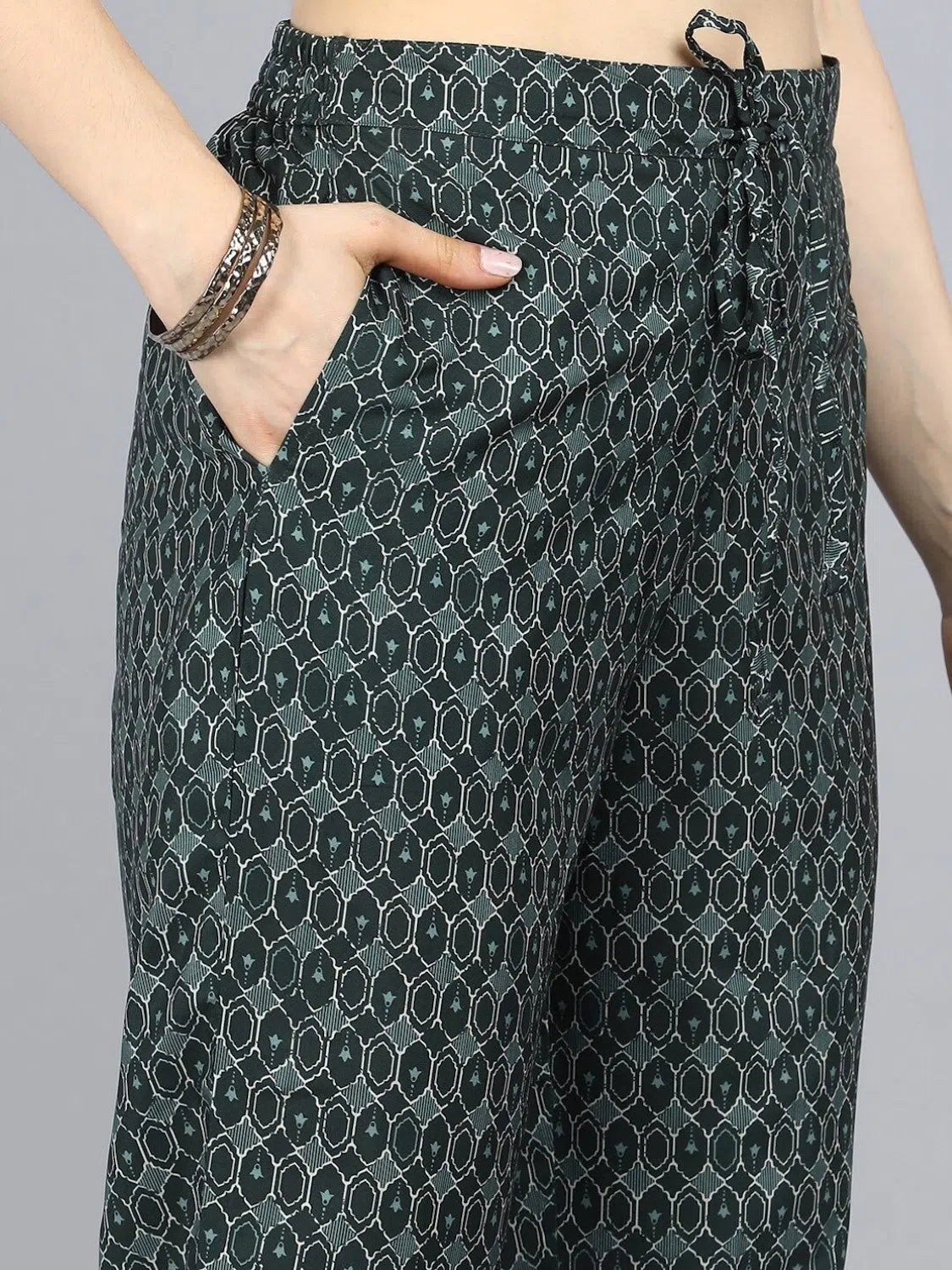 Poly Crepe Printed Indian Kurta Sets | Designer Kurta Sets