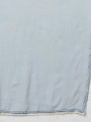 Women Grey Poly Silk Kurta Trousers With Dupatta Pkskd1116