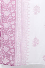  Women White  Purple Ethnic Motifs Printed Kurta with Trousers Dupatta 