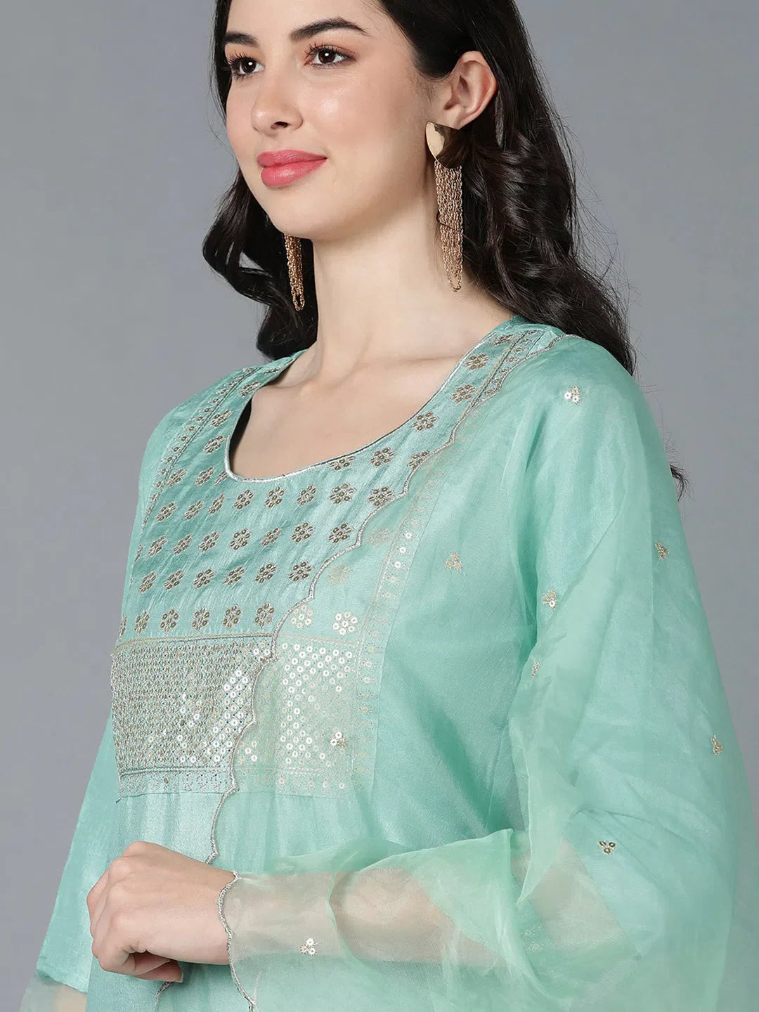Poly Silk Embroidered Kurta Set | Women's Lehenga Choli