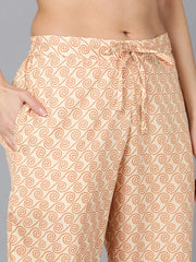 Women Poly Crepe Printed Kurta Trouser-PKSKD1171A