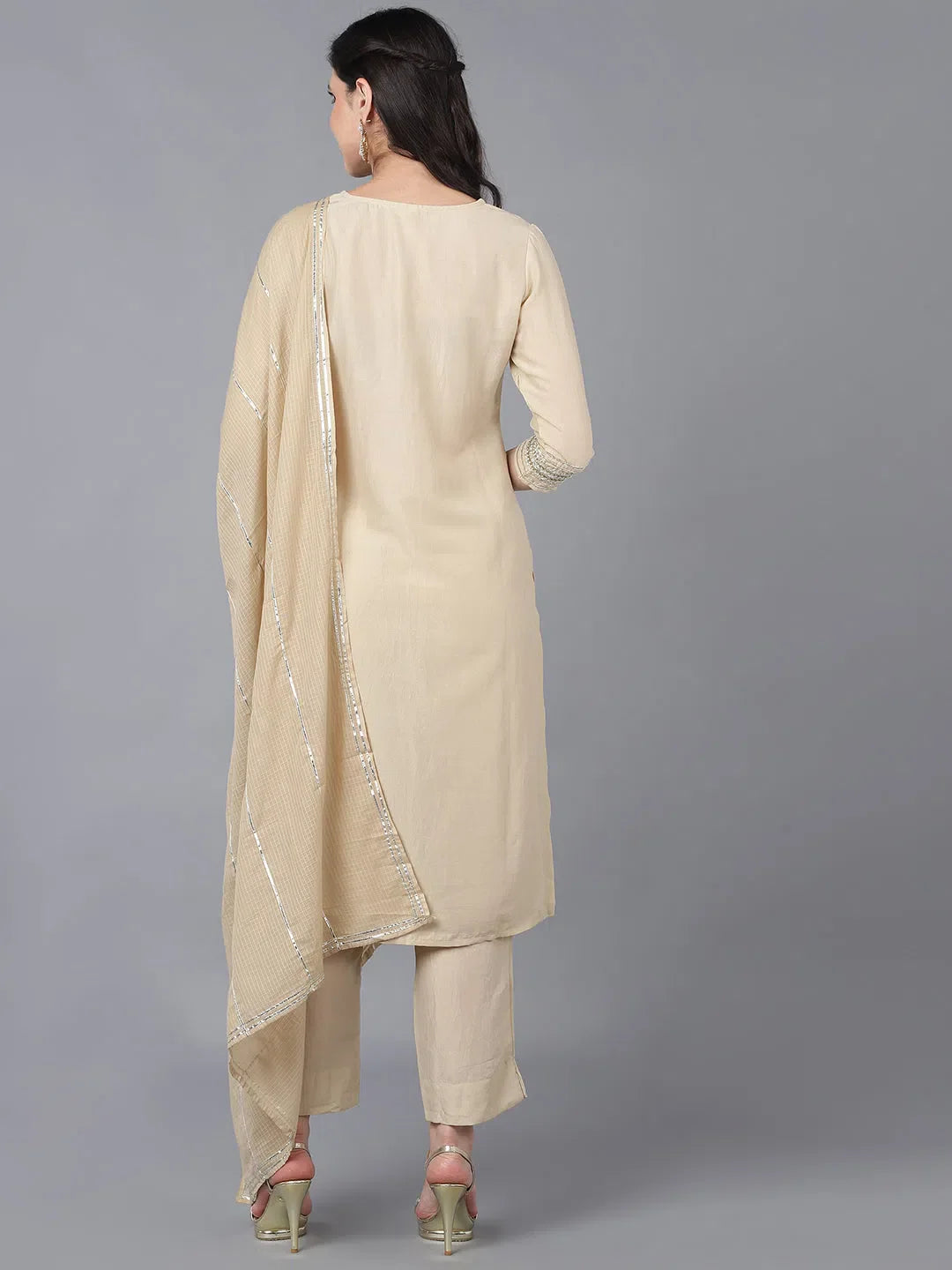 Solid Women's Kurta Sets | Poly Silk Indian Kurta Sets