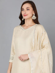 Women Poly Silk Solid Kurta Trousers-PKSKD1175B