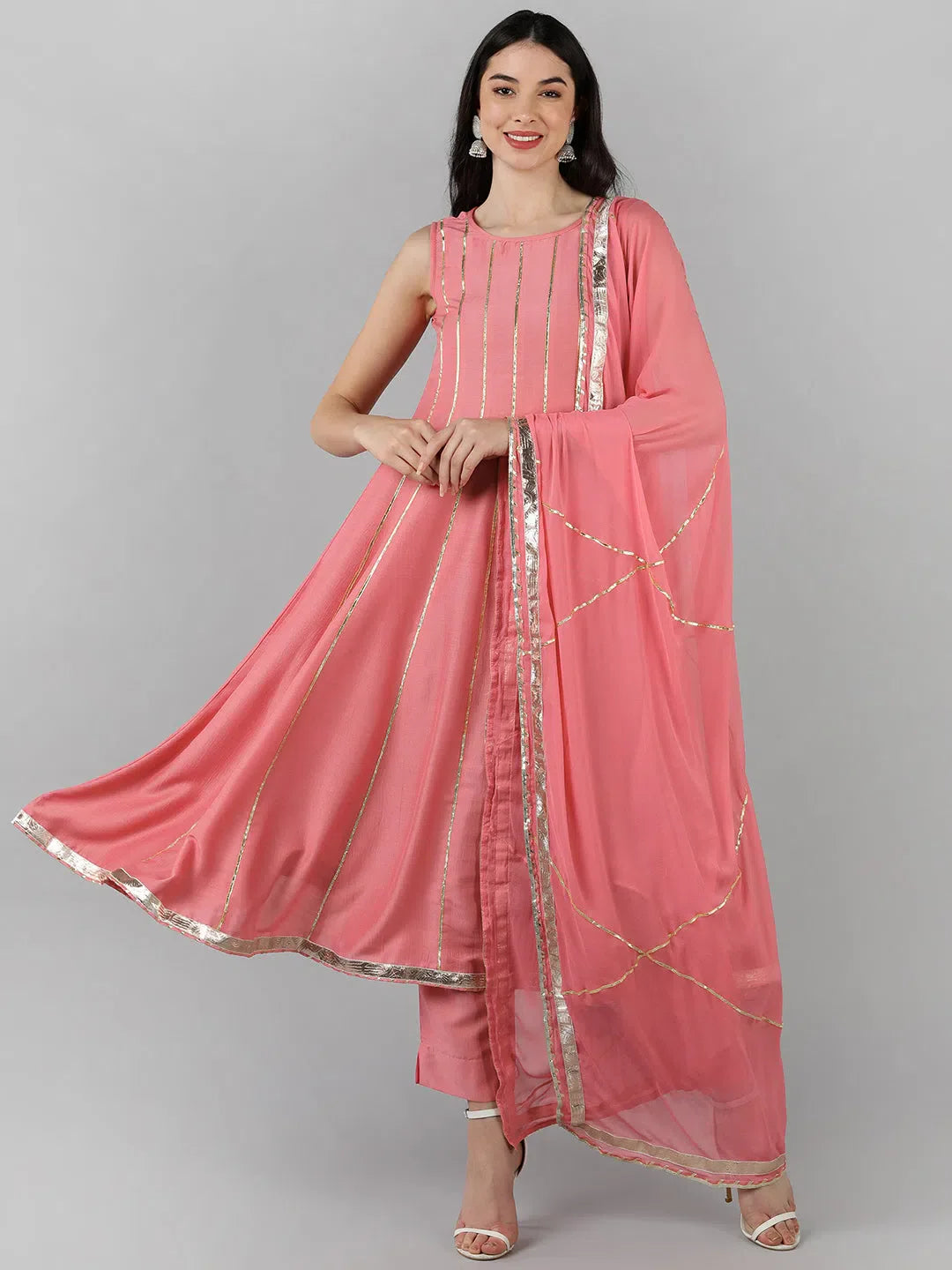 Pink Kurta Set with Dupatta - Stylish Women's Kurta Sets