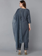 Women Poly Silk Yoke Design Kurta-PKSKD1322A