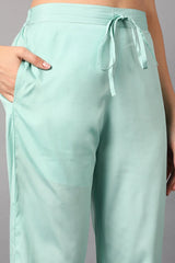 Poly Crepe Printed Kurta Trousers Dupatta-PKSKD1328