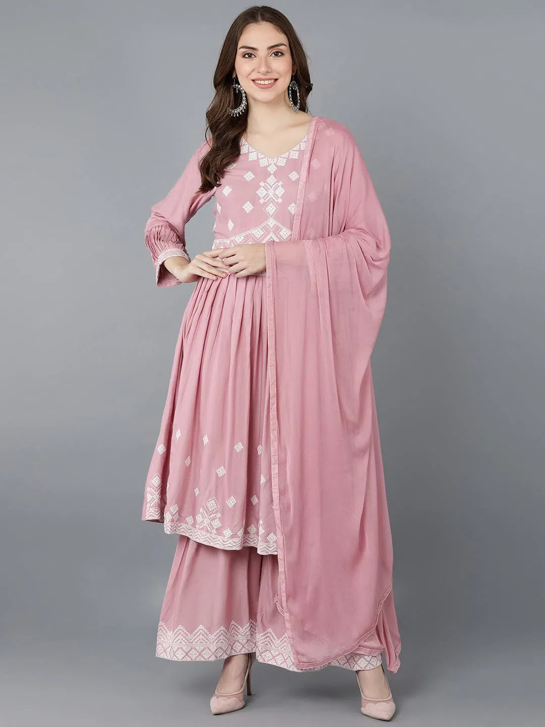 Embroidered Kurta Sharara Set | Party Wear Lehenga Alternative