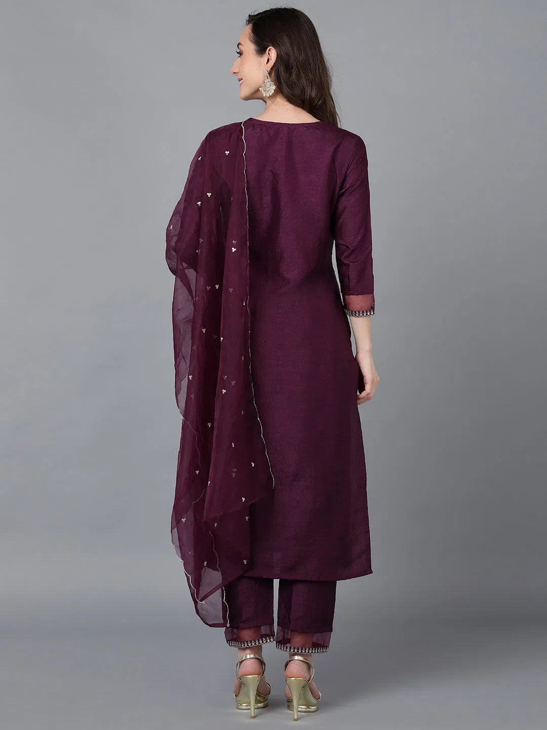 Women's Designer Kurta Sets | Solid Yoke Design Indian Kurta Sets