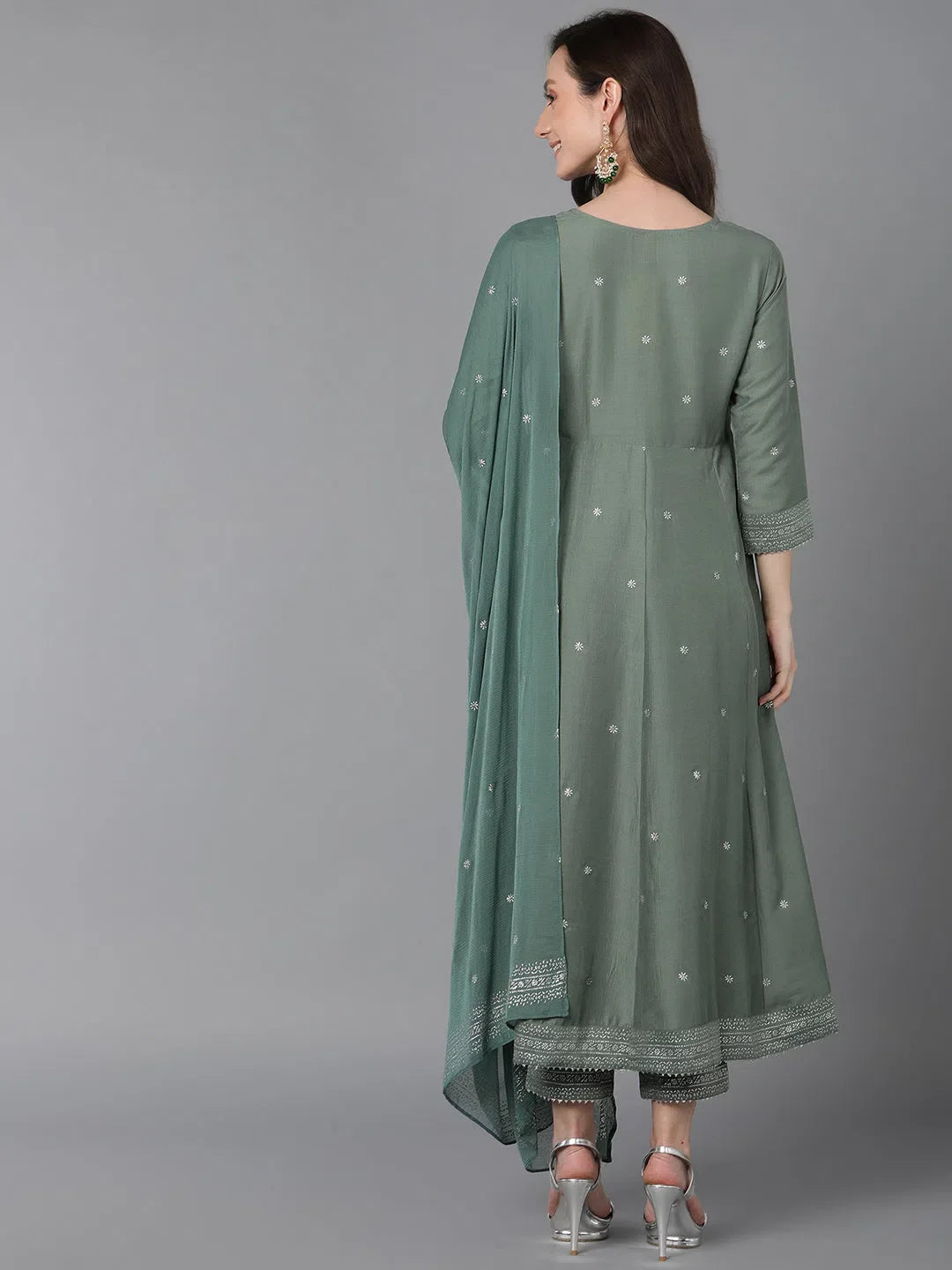 Poly Silk Solid Kurta Trousers for Women | Indian Kurta Sets