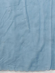 Women Grey Silk Blend Embroidered