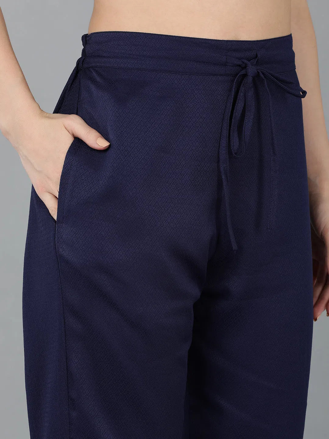 Blue Poly Silk Kurta Set - Indian Kurta Sets with Dupatta