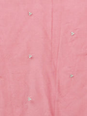 Women Red Poly Silk Yoke Design