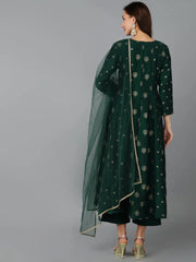 Women Silk Blend Embroidered Woven Design-PKSKD1709