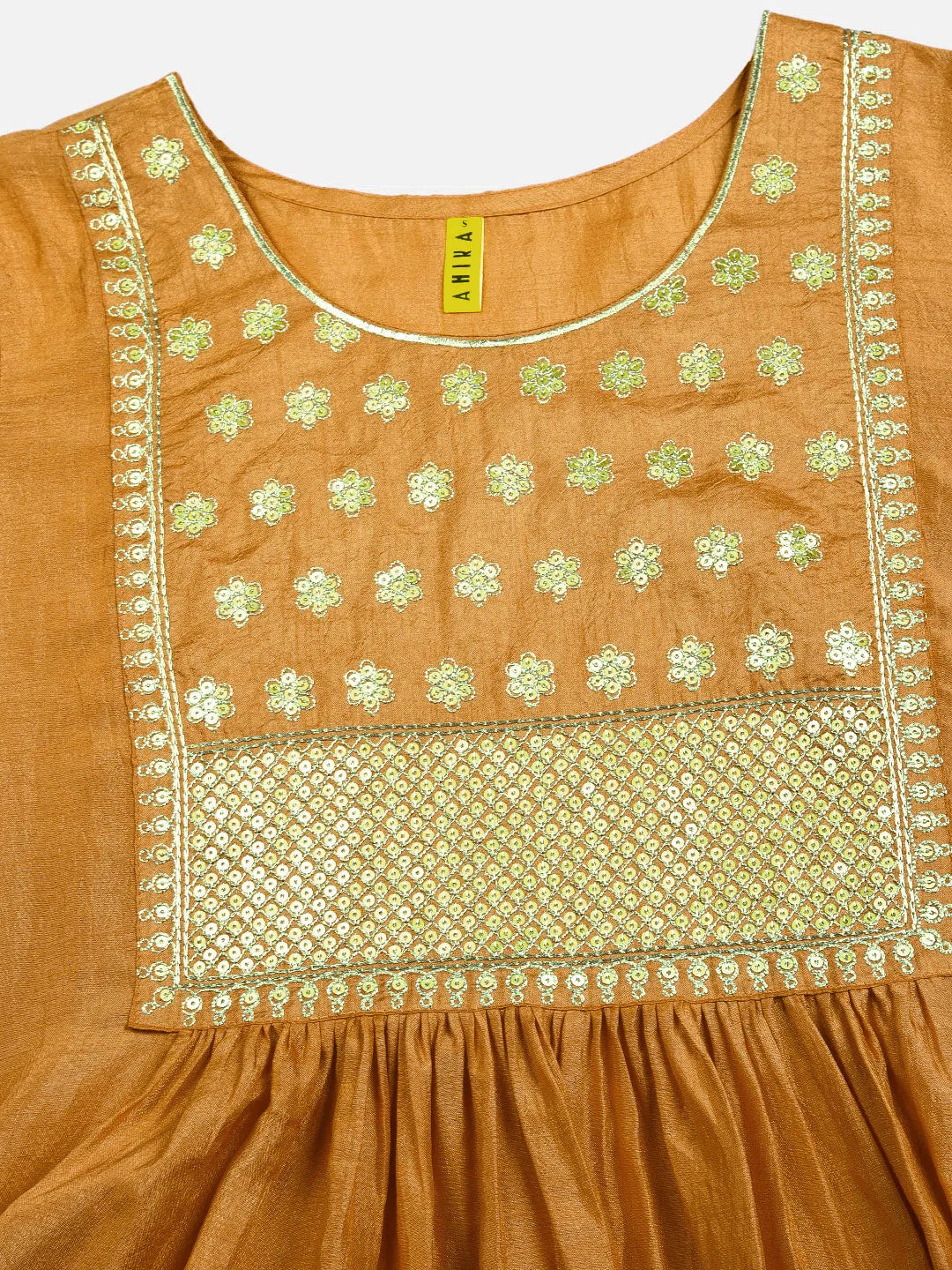 Embroidered Silk Blend Women's Kurta Set - Indian Kurta Sets