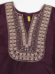 Women Silk Blend Yoke Design Kurta-PKSKD1746