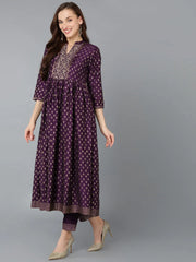 Women Silk Blend Woven Design Kurta-PKSKD1778