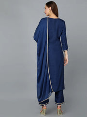 Women Silk Blend Yoke Design Kurta-PKSKD1809