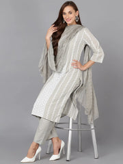 Women Silk Blend Embroidered Ethnic Kurta-PKSKD1863