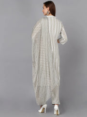 Women Silk Blend Embroidered Ethnic Kurta-PKSKD1863