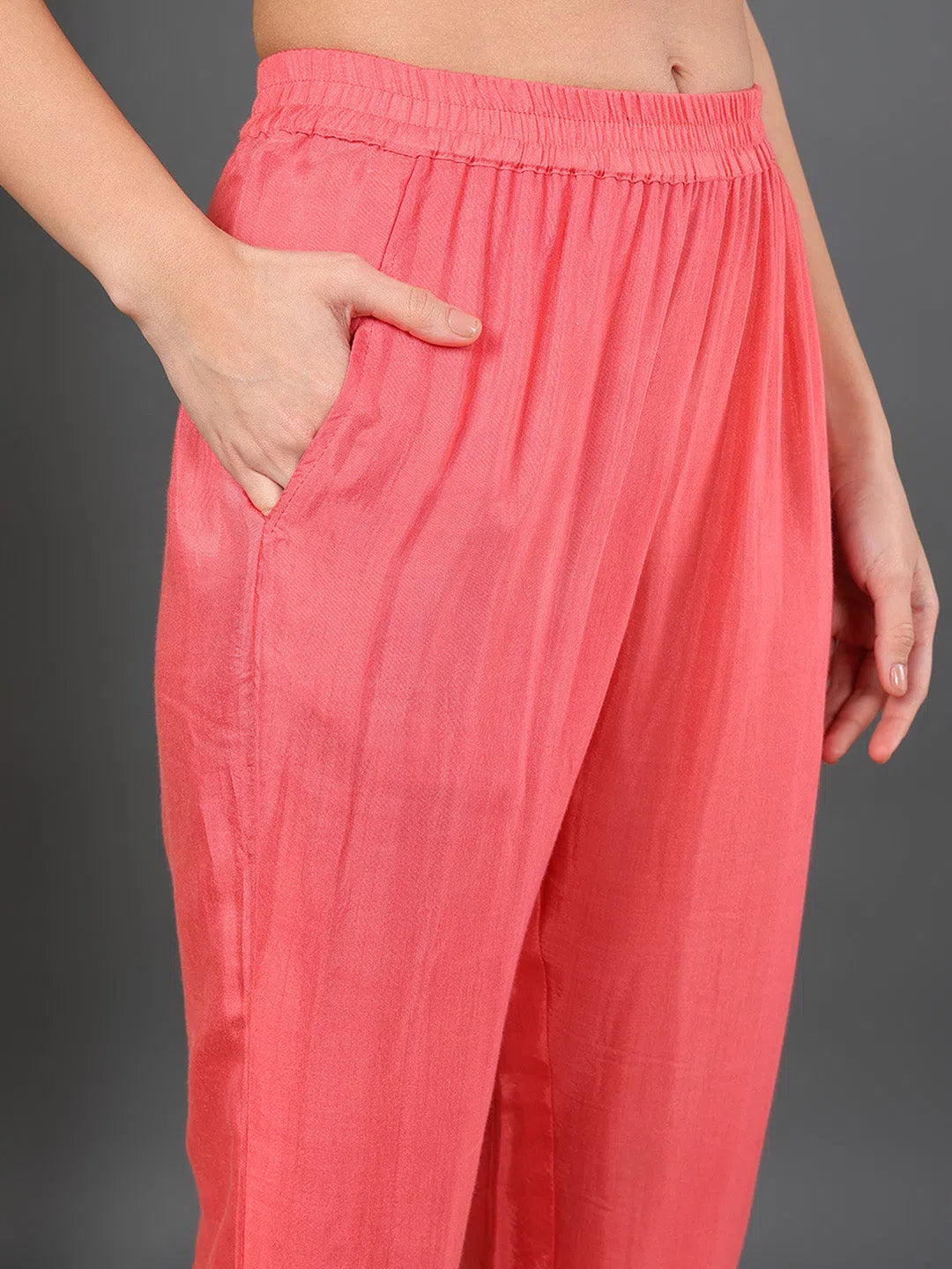 Pink Georgette Anarkali Kurta Set | Women's Indian Kurta Sets