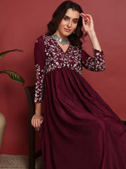 Cotton Solid Maroon Indian Ethnic