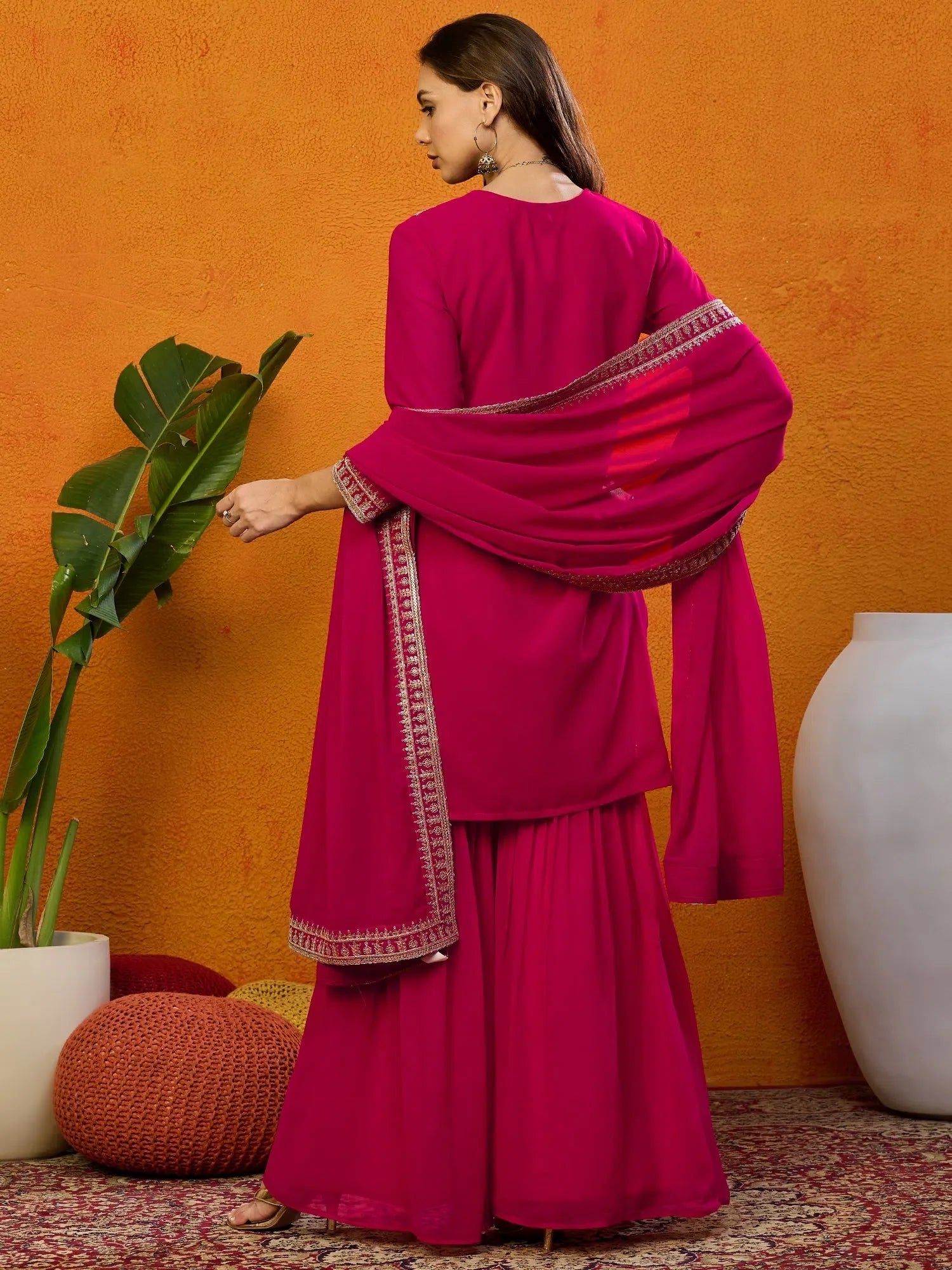 Embroidered Kurta Sharara Set for Women | Designer Sharara Suit