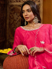 Cotton Solid Pink Indian Ethnic