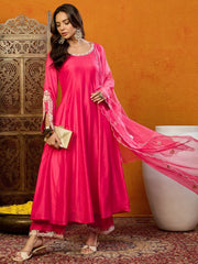Cotton Solid Pink Indian Ethnic