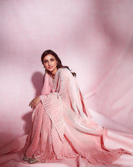 Chiffon Saree for Women - Pink | MLWSHSA9165LPK