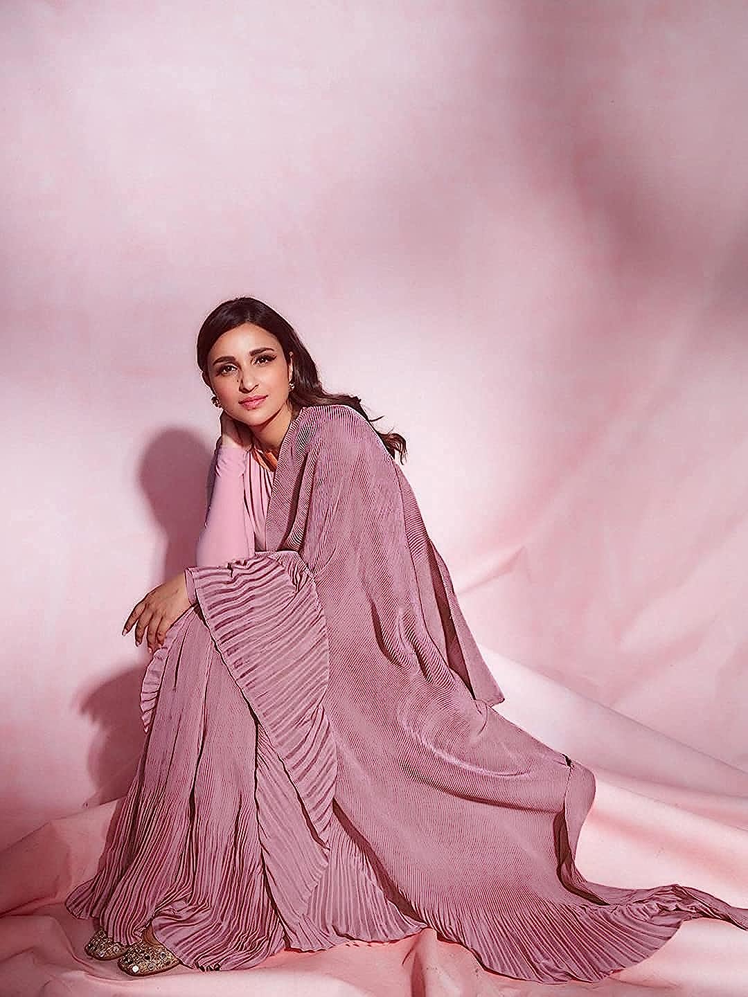 Chiffon Saree for Women - Pink | MLWSHSA9166PNK | DesiQlo