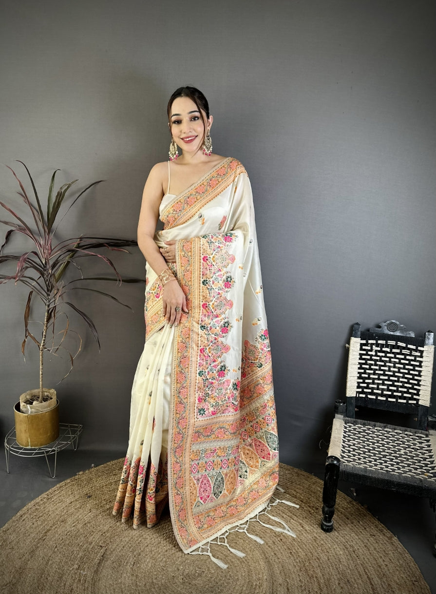 Wool Saree for Women - Pink | MLWSHSA9132PNK