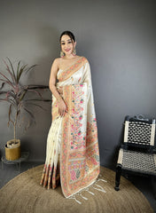 Wool Saree for Women - Pink | MLWSHSA9132PNK