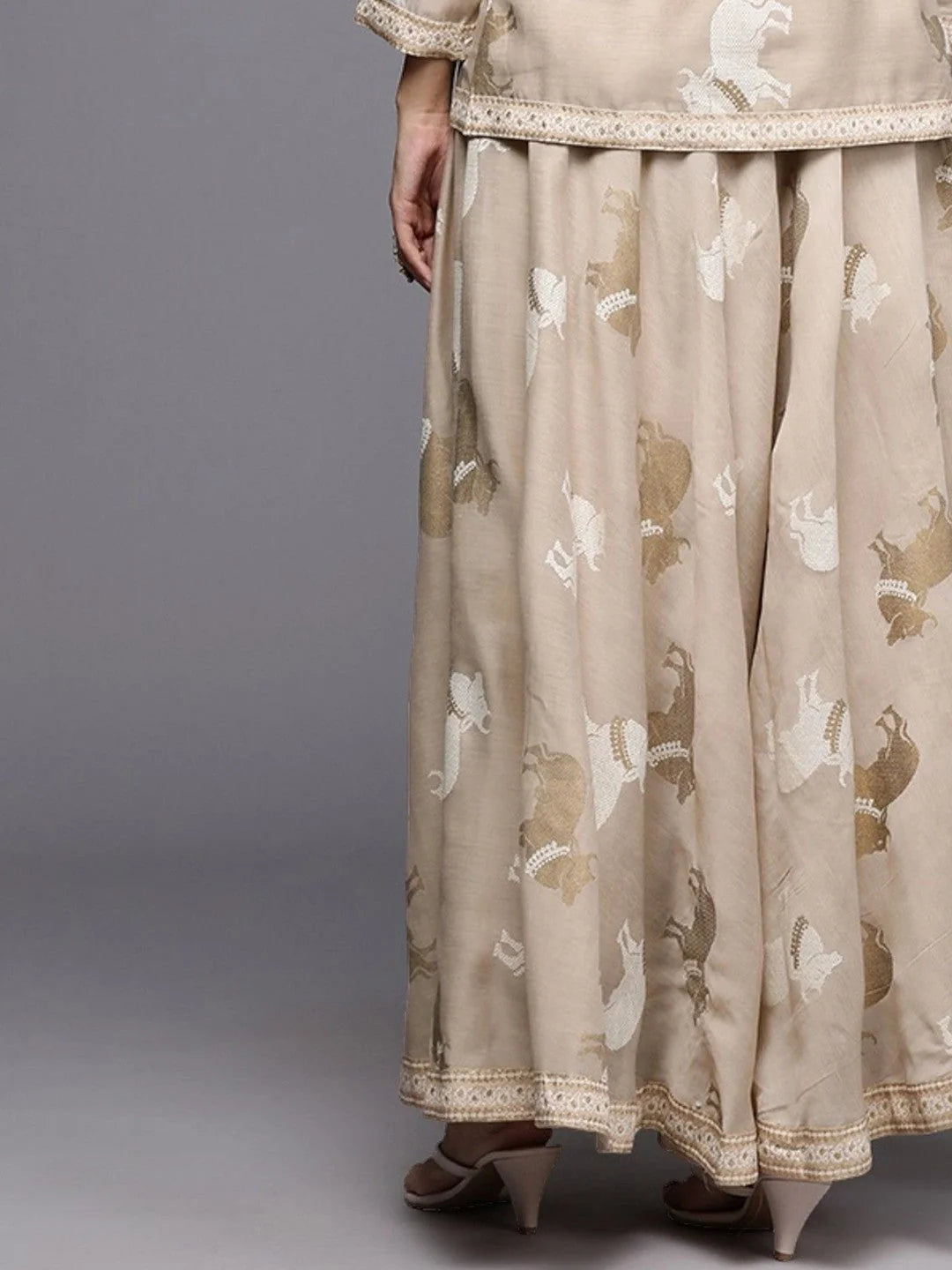 Flared Maxi Skirt - Women's Ethnic Wear & Traditional Skirts