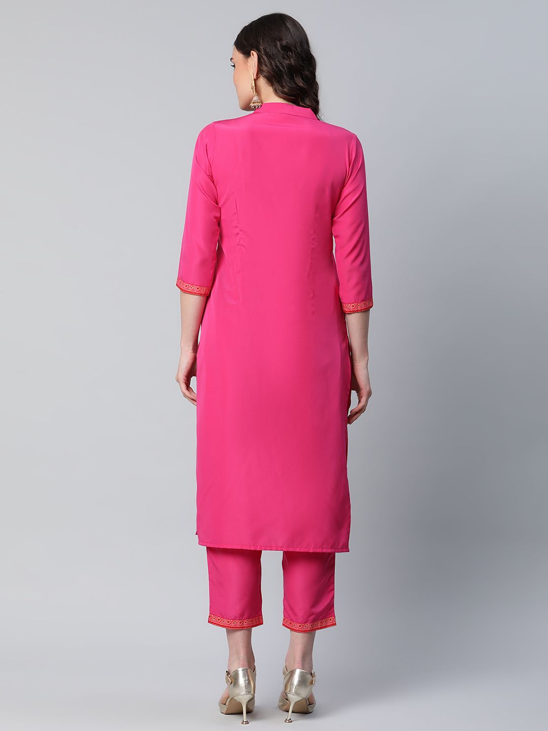 Pink Printed Kurta Set | Stylish Women's Indian Kurta Sets Online