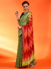 Women's Dola Metallic Printed Designer Saree With Blouse Piece-DOLA202A