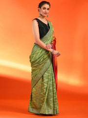 Women's Dola Metallic Printed Designer Saree With Blouse Piece-DOLA202A