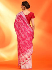 Women's Dola Mustard Printed Designer Saree With Blouse Piece-DOLA108B