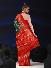 Women's Dola Off White Printed Designer Saree With Blouse Piece-RAJWADI22C