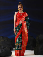 Women's Dola Off White Printed Designer Saree With Blouse Piece-RAJWADI22C