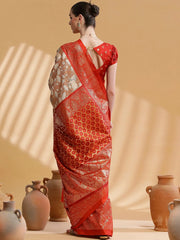 Women's Dola Pink Printed Designer Saree With Blouse Piece-DARIA5001