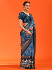 Women's Dola Red Printed Designer Saree With Blouse Piece-DOLALX01E