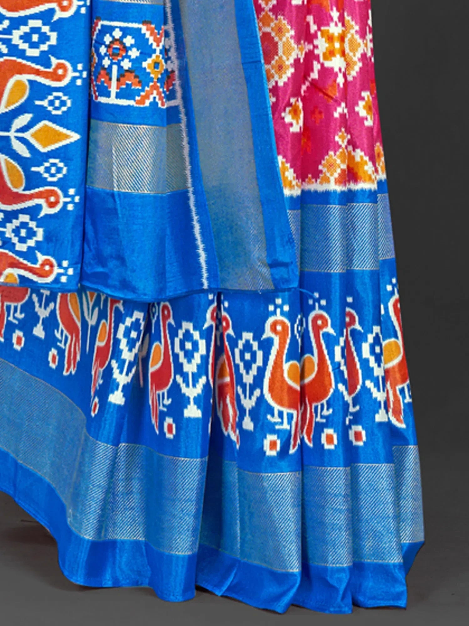 Dola Pink Printed Saree - Indian Wedding Sarees