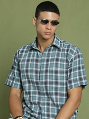 Checked Casual Shirt For Men ( RDSH 005Blue )
