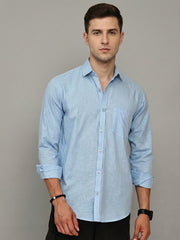 Solid Casual Shirt for Men ( RDSH 006Firozi )