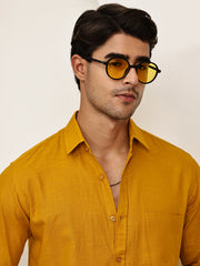 Solid Casual Shirt for Men ( RDSH 006Mustard )