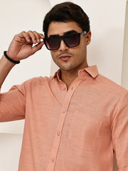 Solid Casual Shirt for Men ( RDSH 006Peach )