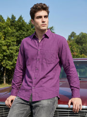Solid Casual Shirt for Men ( RDSH 006Purple )