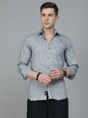 Solid Linen Casual Shirt for Men ( RDSH 012Grey )