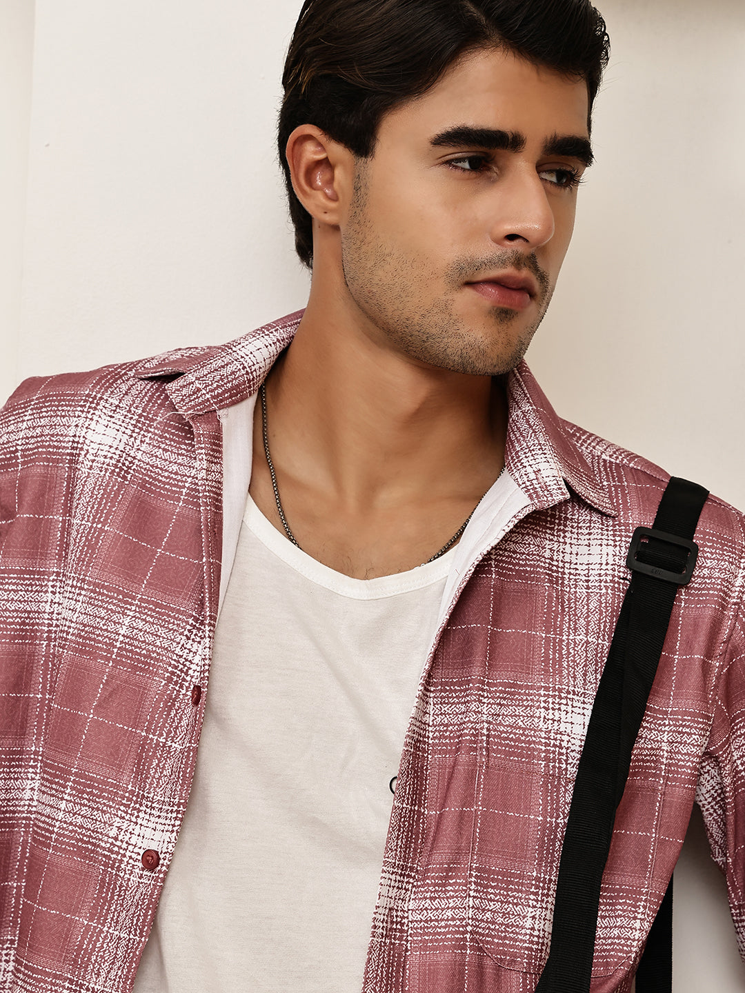 DesiQlo Men Checked Men Regular Fit Shirts - Multicolor - RDSH_028Mage