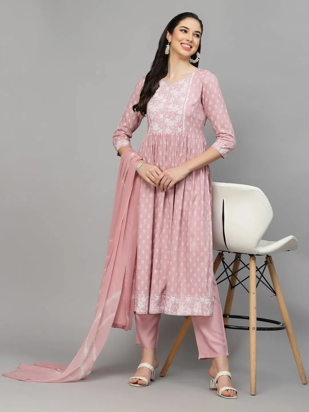 Printed Naira Cut Kurta Set | Women's Indian Kurta Sets